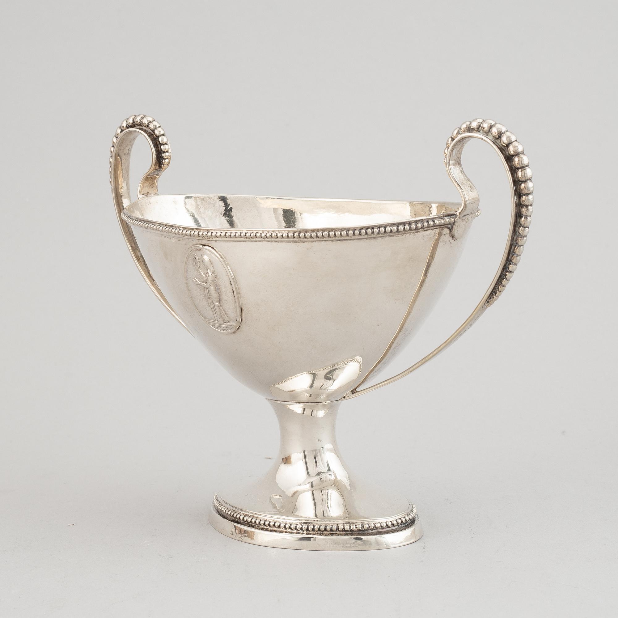 A Swedish Gustavian silver sugar-bowl, mark of Petter Eneroth, Stockholm 1786.