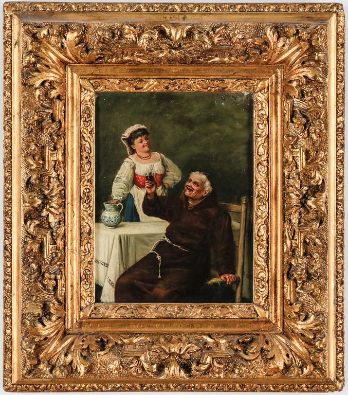 GIUSEPPE GARINEI, olja på duk, signerad och daterad 1884.