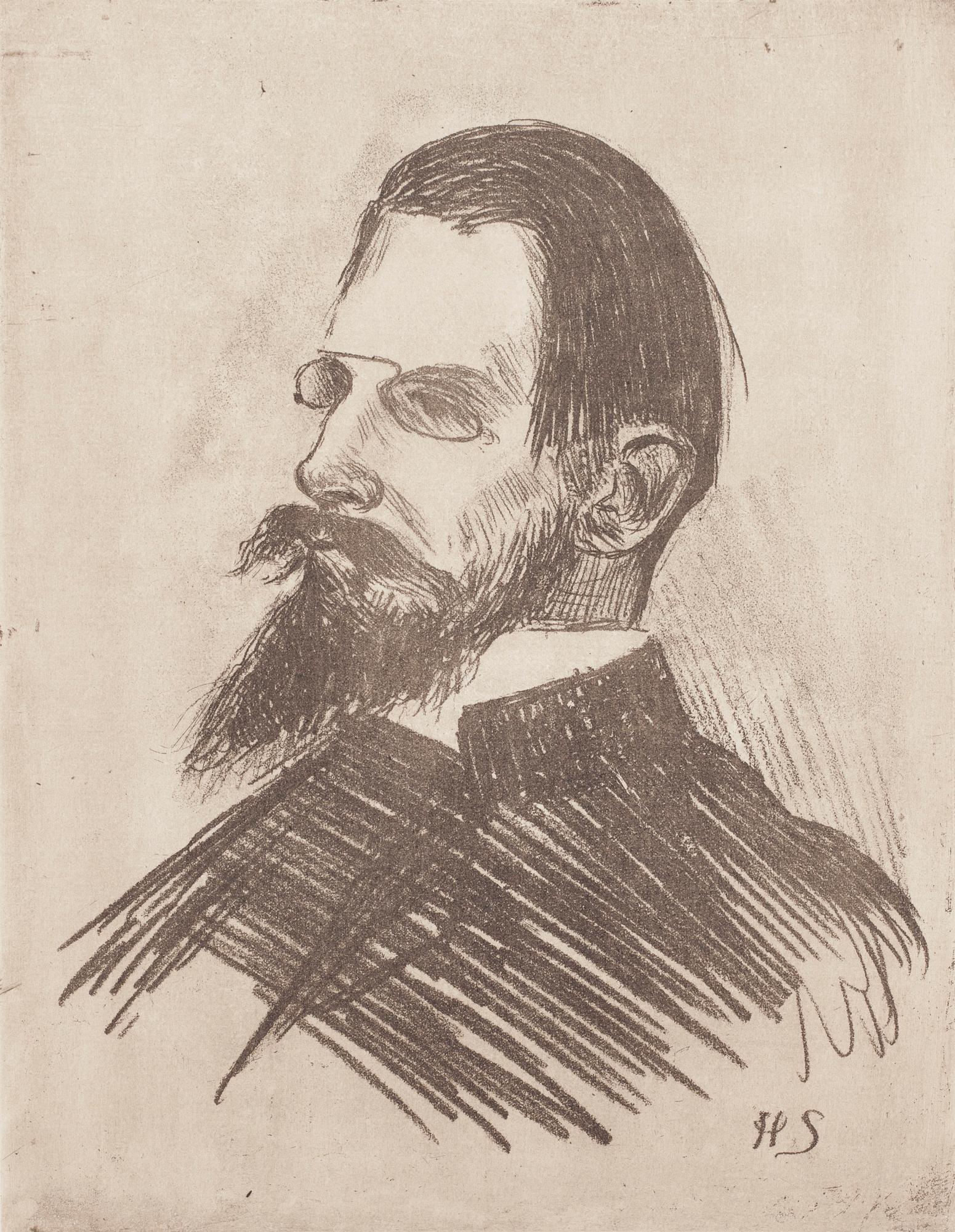 Hugo Simberg, mjukgrundsetsning, plåtsignerad och signerad fecit med blyerts.