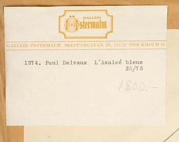 Paul Delvaux, öithograph in colours, signed 25/75.