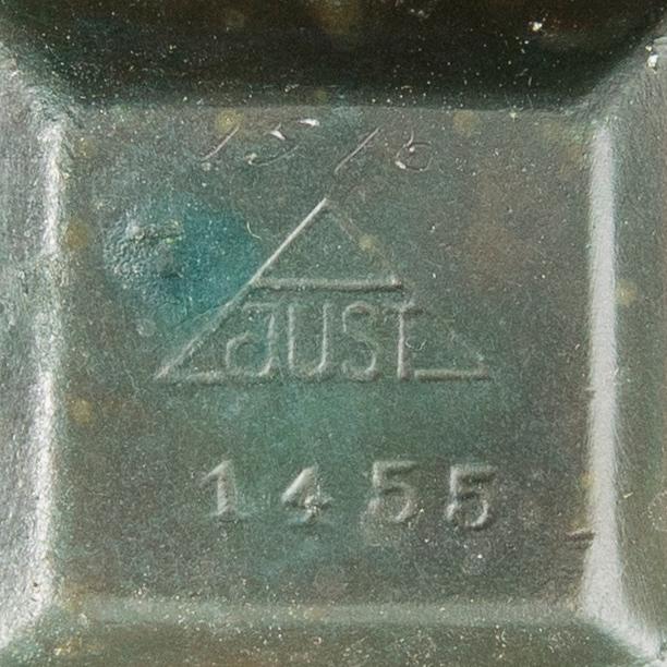 Just Andersen, Candle holders, 2 pairs, Denmark, first half of the 20th century.