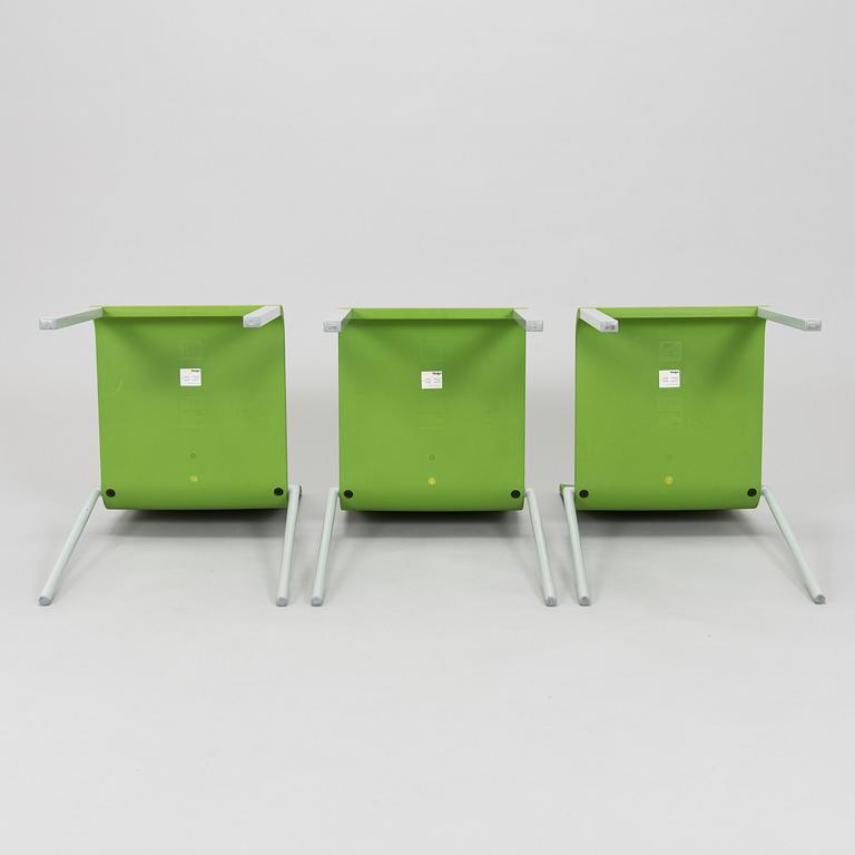 Maarten Van Severen, A set of three Vitra ".03" chairs.
