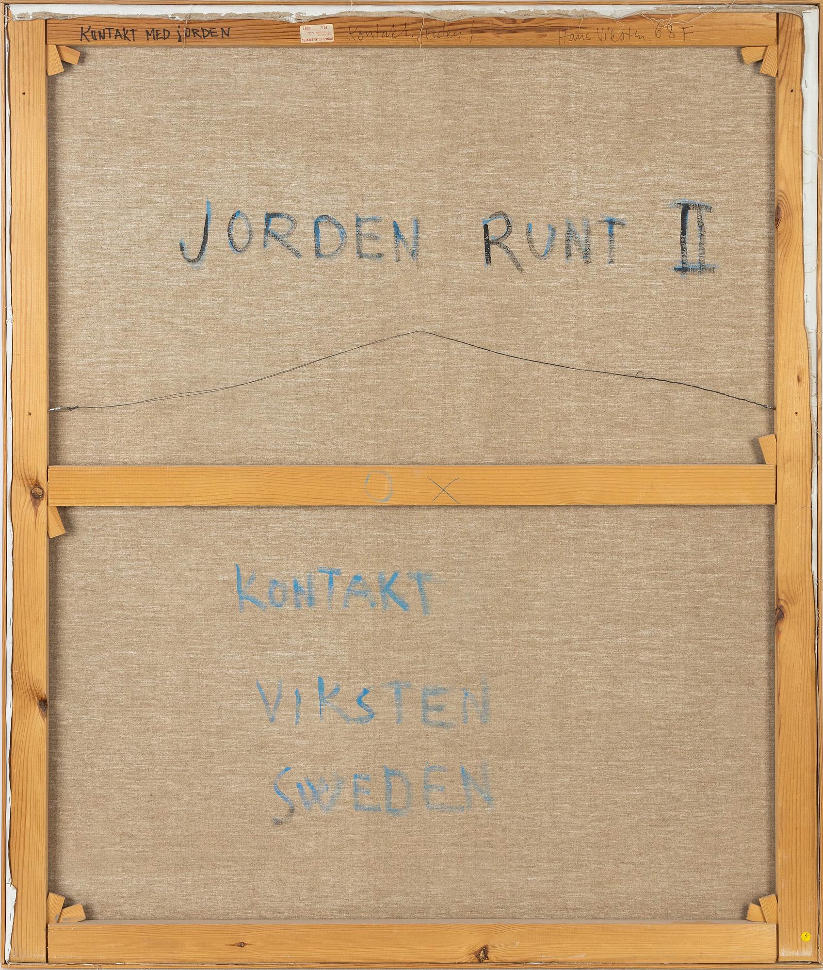 Hans Viksten, olja på duk, signerad och daterad -68 F (Fågelbro).