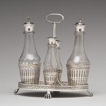 Pehr Zethelius, bordsurtout, silver, Stockholm 1808. Sengustaviansk.