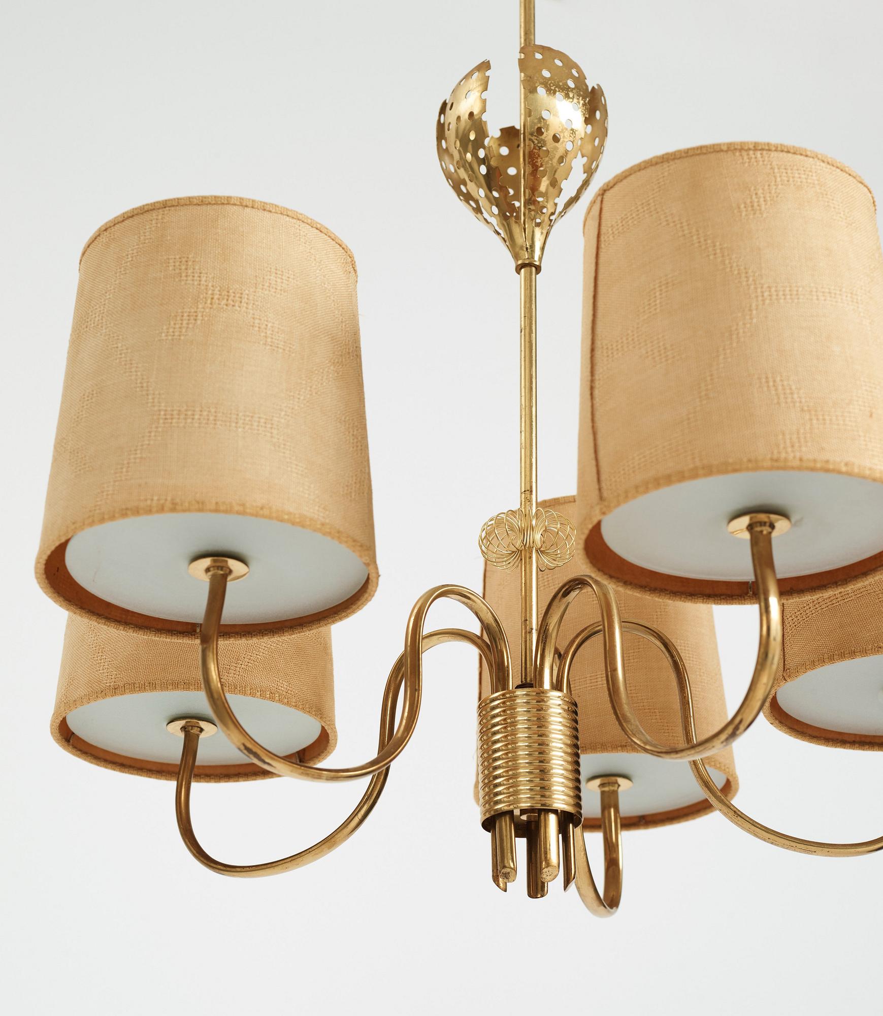 Paavo Tynell, taklampa, modell 9030, Taito 1940-50-tal.