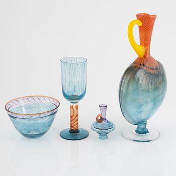 Kjell Engman, 13 pieces, glass, Kosta Boda.