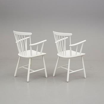 KARMSTOLAR, ett par, 1960-/70-tal.