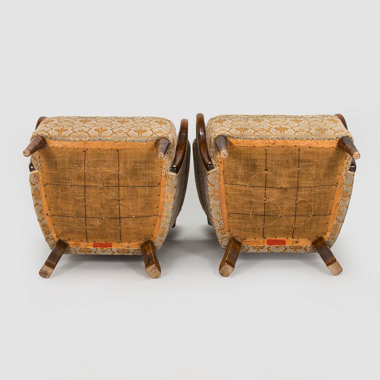 Birger Hahl, soffa samt fåtöljer, ett par, Haimi Oy 1946.