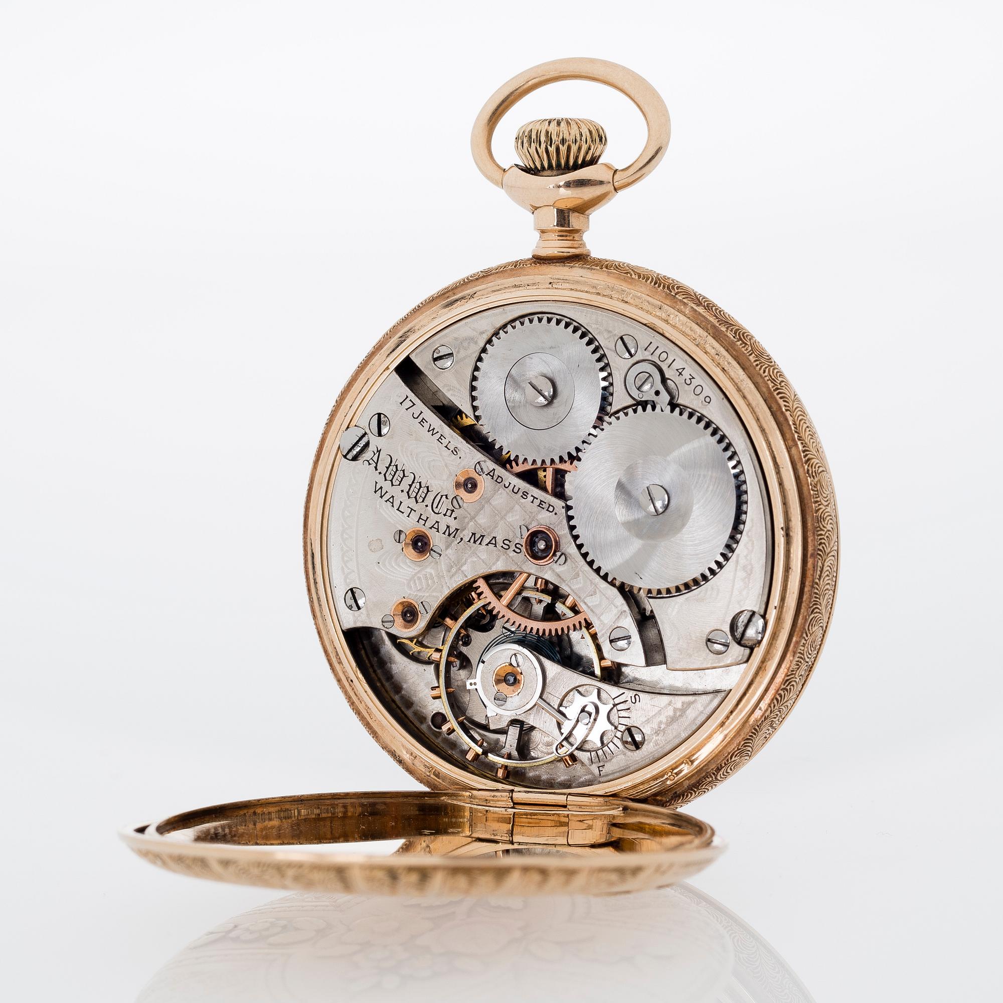 WALTHAM, pocket watch, 48 mm.