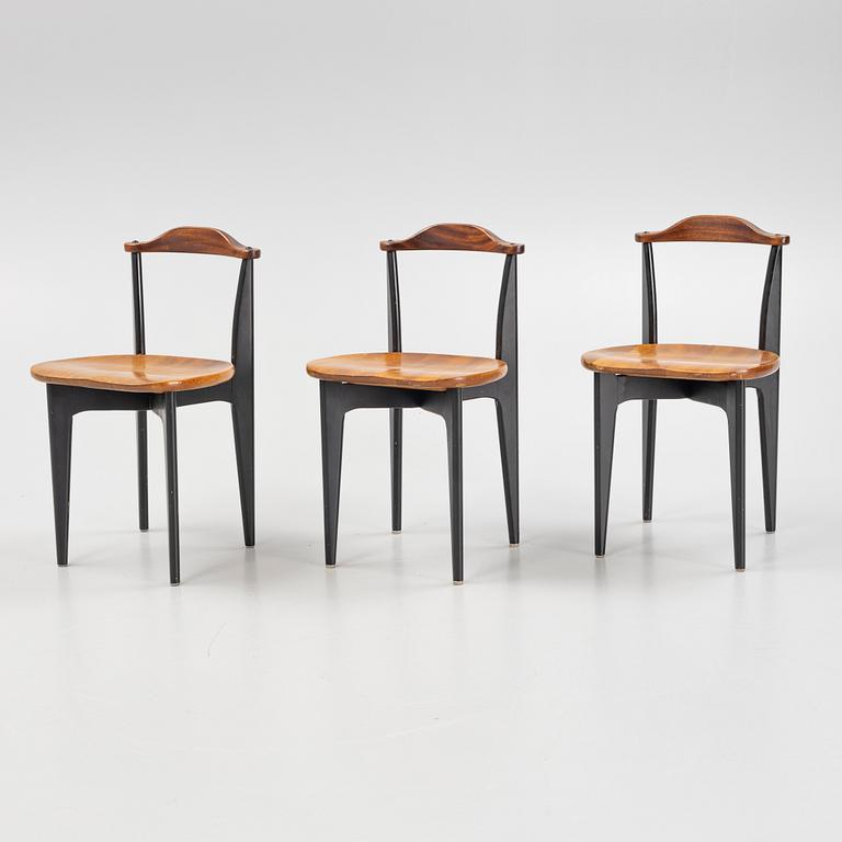 A set of three 'Thema' chairs by Yngve Ekström, mid 20th Century.