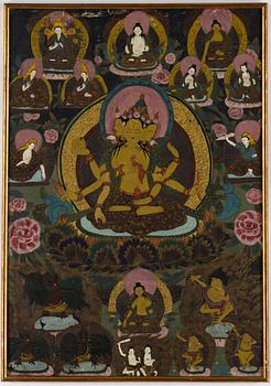 A thangka, 20th century.