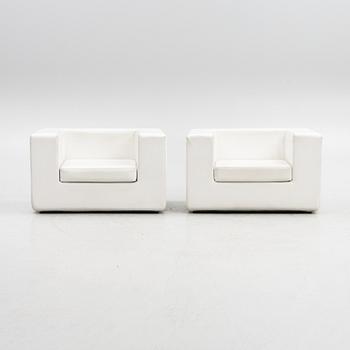 Willie Landels, armchairs a pair, "Throw Away", Zanotta,.