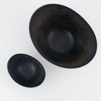 Gunnar Nylund, two bowls, Rörstrand.