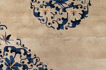 Rug, China, "antique finish", modern, 363x280 cm.