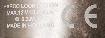 Harco Loor, ceiling lamp, "Breeze", late 20th century, Holland.