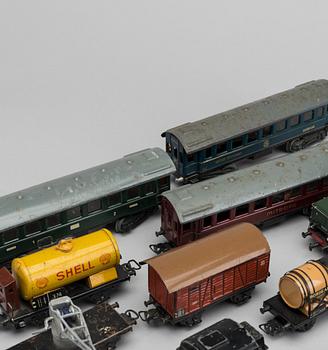 MÄRKLIN, SAMLING LOK OCH VAGNAR, 1940-50-tal.
