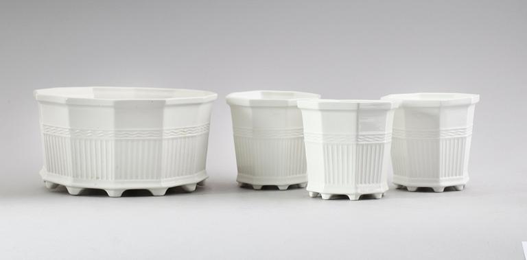 YTTERFODER/BLOMKRUKOR, 4 st, porslin, Waldemarsudde, Gustavsberg.