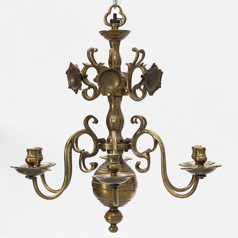 A 19th Century Baroque style chandelier.