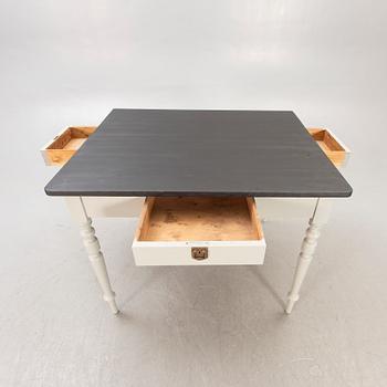 A painted working table later part of the 19th century.