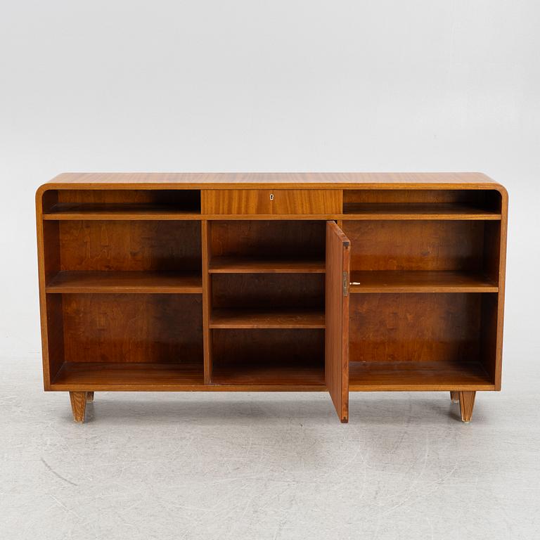 A bookcase with cabinet, Swedish Modern, Contenta Möbler, Mjölby, 1940's.