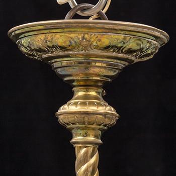 A ca 1900 ceiling light.