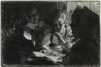 ANDERS ZORN, Etsning, 1903, signerad med blyerts.