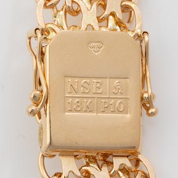 Armband 18K guld, X-länk.