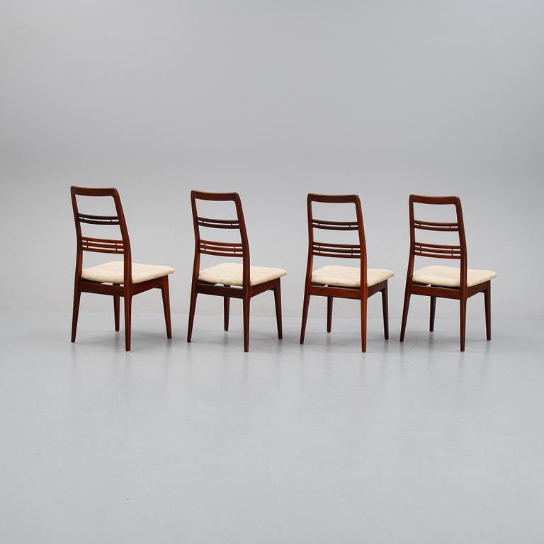 Svante Skogh, a set of four chairs from the 'Rosetto' -series from Abrahamssons Möbelfabrik, designed 1957.