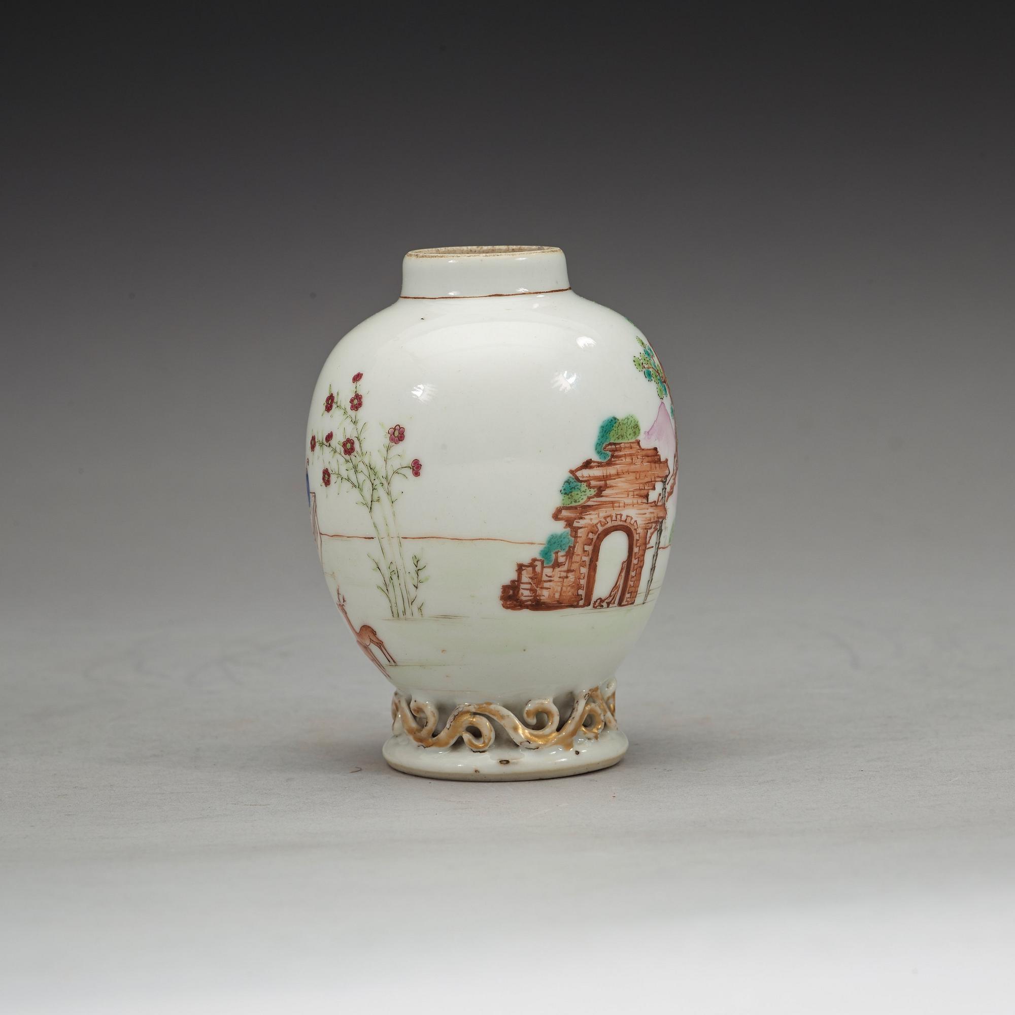TEDOSA, vapenporslin. Qing dynastin, Qianlong (1736-95).