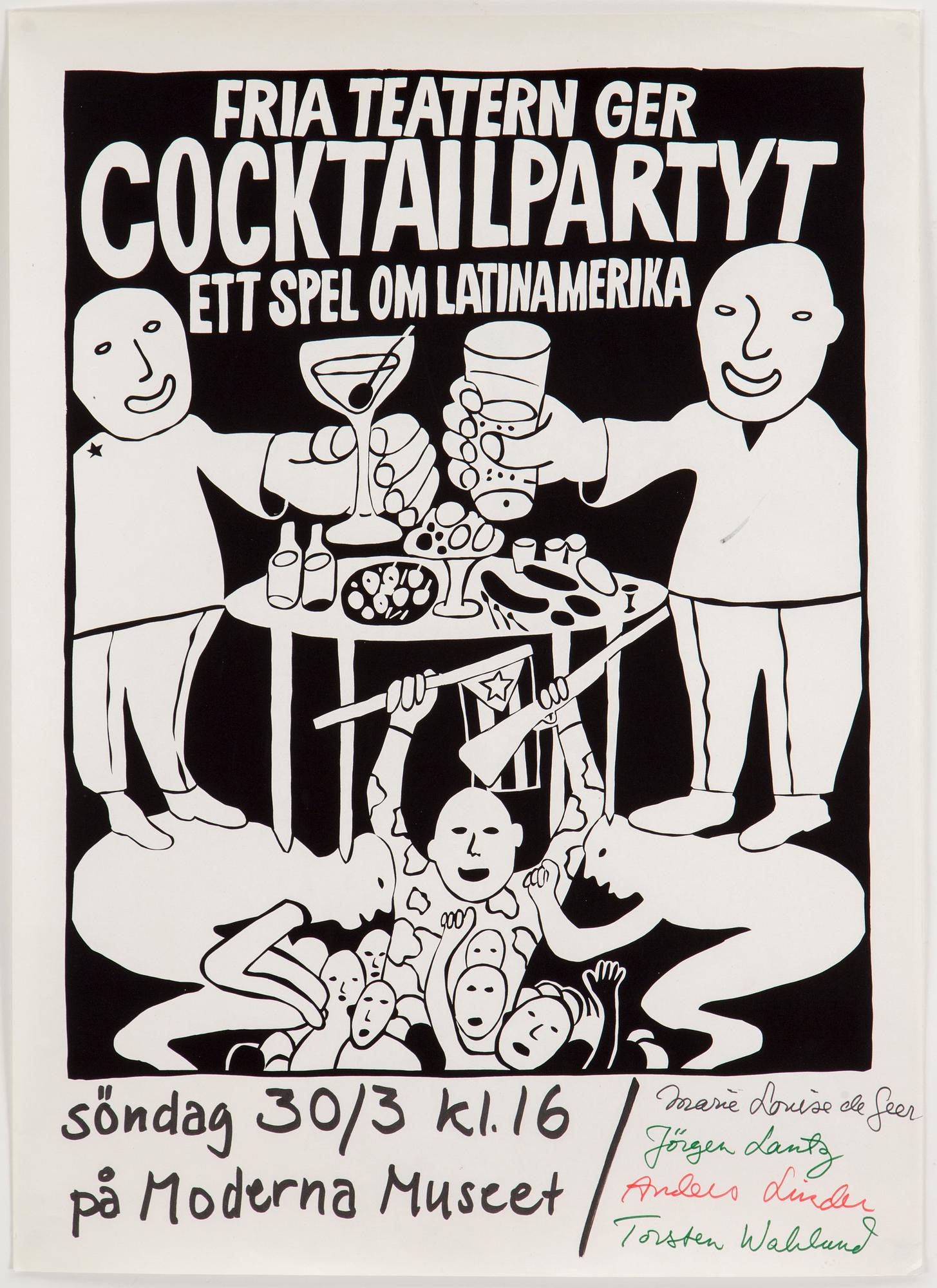 POLITISK KONST, 4 posters, 1960 - 70 -tal.