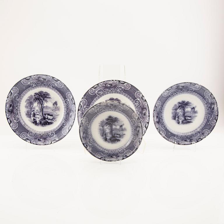 Servis 89 dlr earthenware "Lorraine" S&Co around 1900.