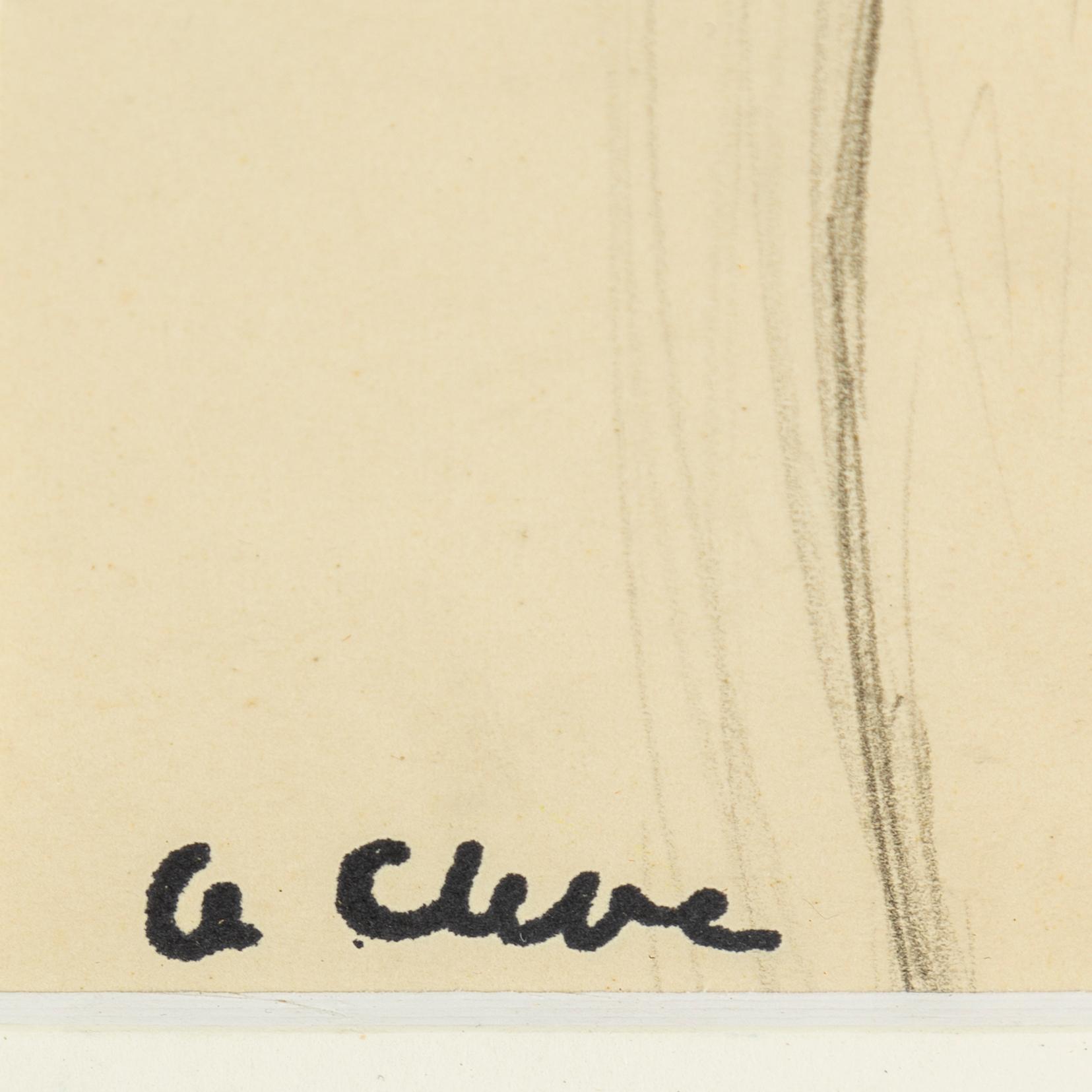 AGNES CLEVE, 4 st teckningar, samramade. Stämpelsignerade A. Cleve.