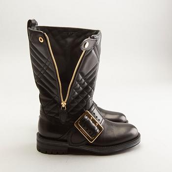 Burberry, London, boots, leather, "Wharting qui mid high boot houseneck".