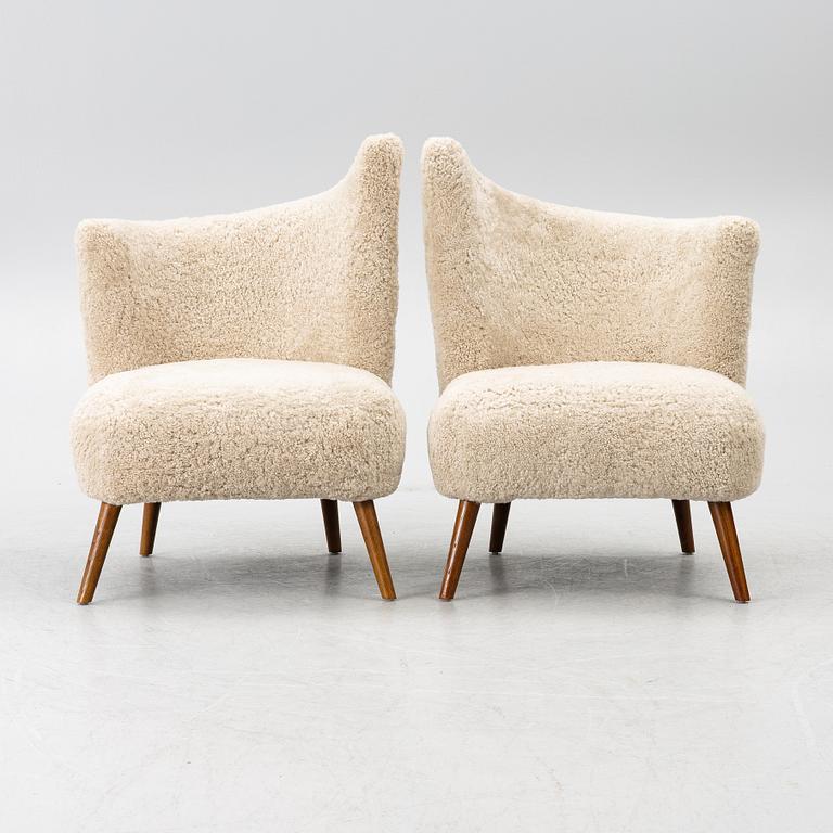 Armchairs, a pair, second half of the 20th century.