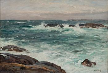 751. Berndt Lindholm, BERNDT LINDHOLM, STORMY SEA.