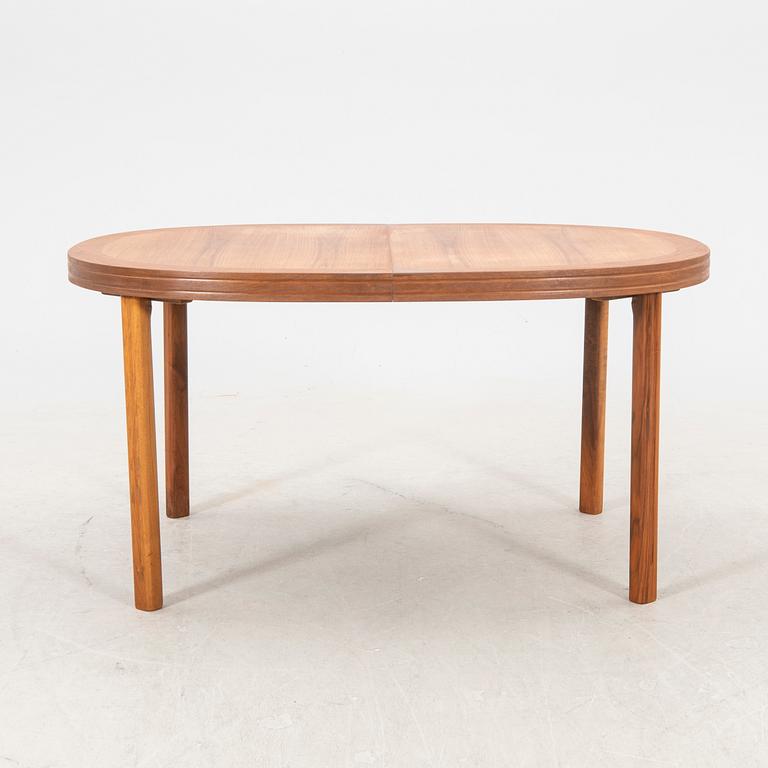 A 1960s walnut Skaraborgs möbelindustri dining table.