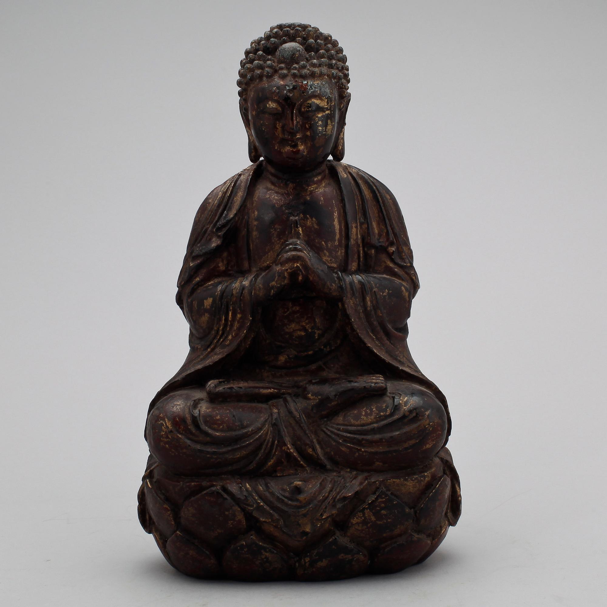 FIGUR, Buddha, troligen 1800-tal.