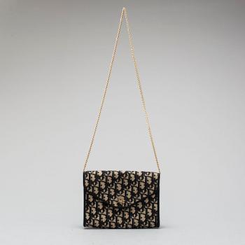 CHRISTIAN DIOR, monogram canvas shoulder bag.