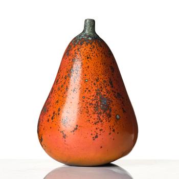 Hans Hedberg, a faience sculpture of a pear, Biot, France.