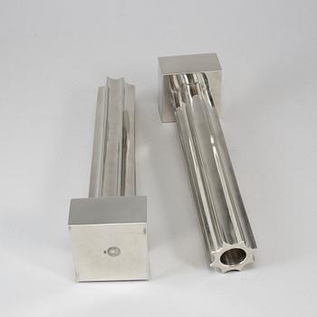 Gustaf Nordenskiöld, a pair of 'Kolonn' pewter candlesticks from Svenskt Tenn, 2019.