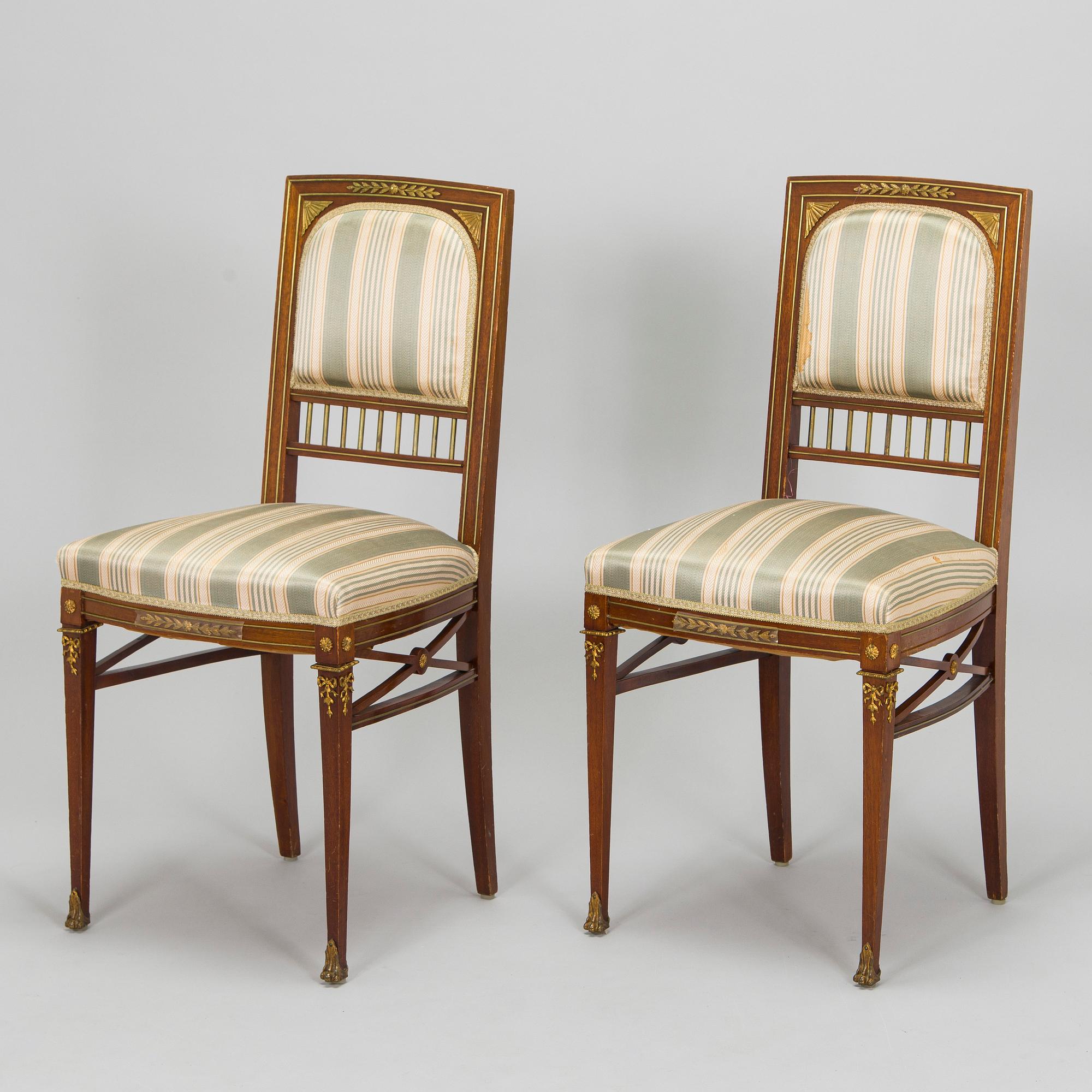 Möblemang, 8 delar, Empirestil, Ryssland, 1900-talets början.