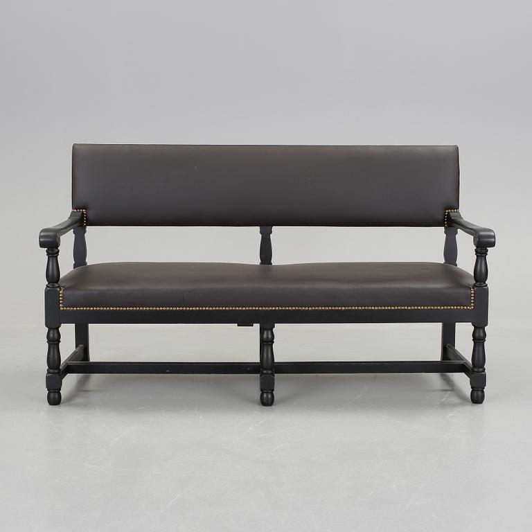 SOFFA, barockstil, brickmärkt Carl Johansson Möbler, Stockholm. 1910-tal.