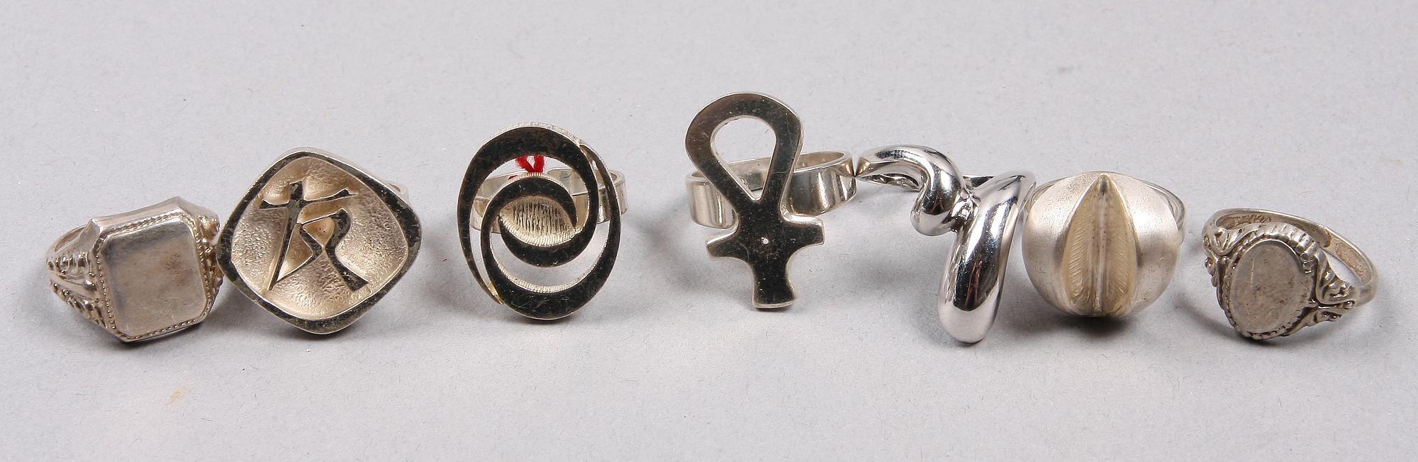 PARTI SMYCKEN, 13 delar, silver, 1900-talets andra hälft.