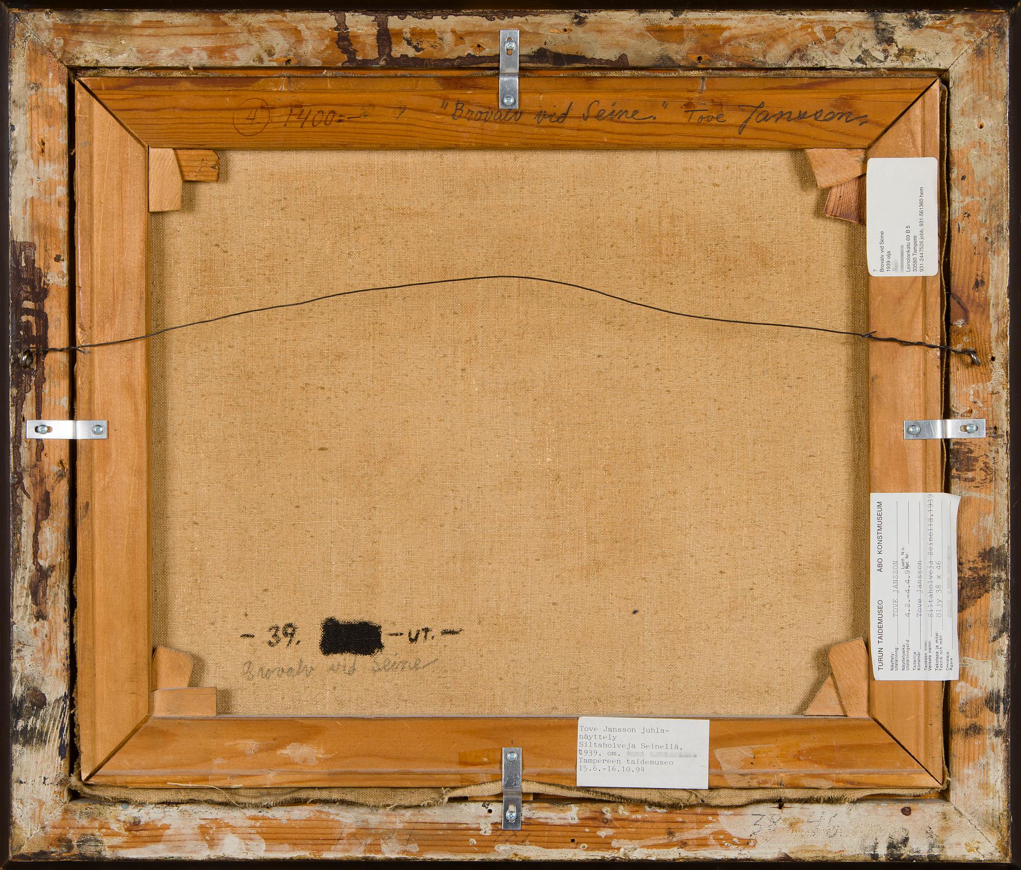 Tove Jansson, Brovalv vid Seine.