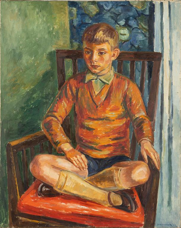 Birger Simonsson, oil on canvas, signed.
