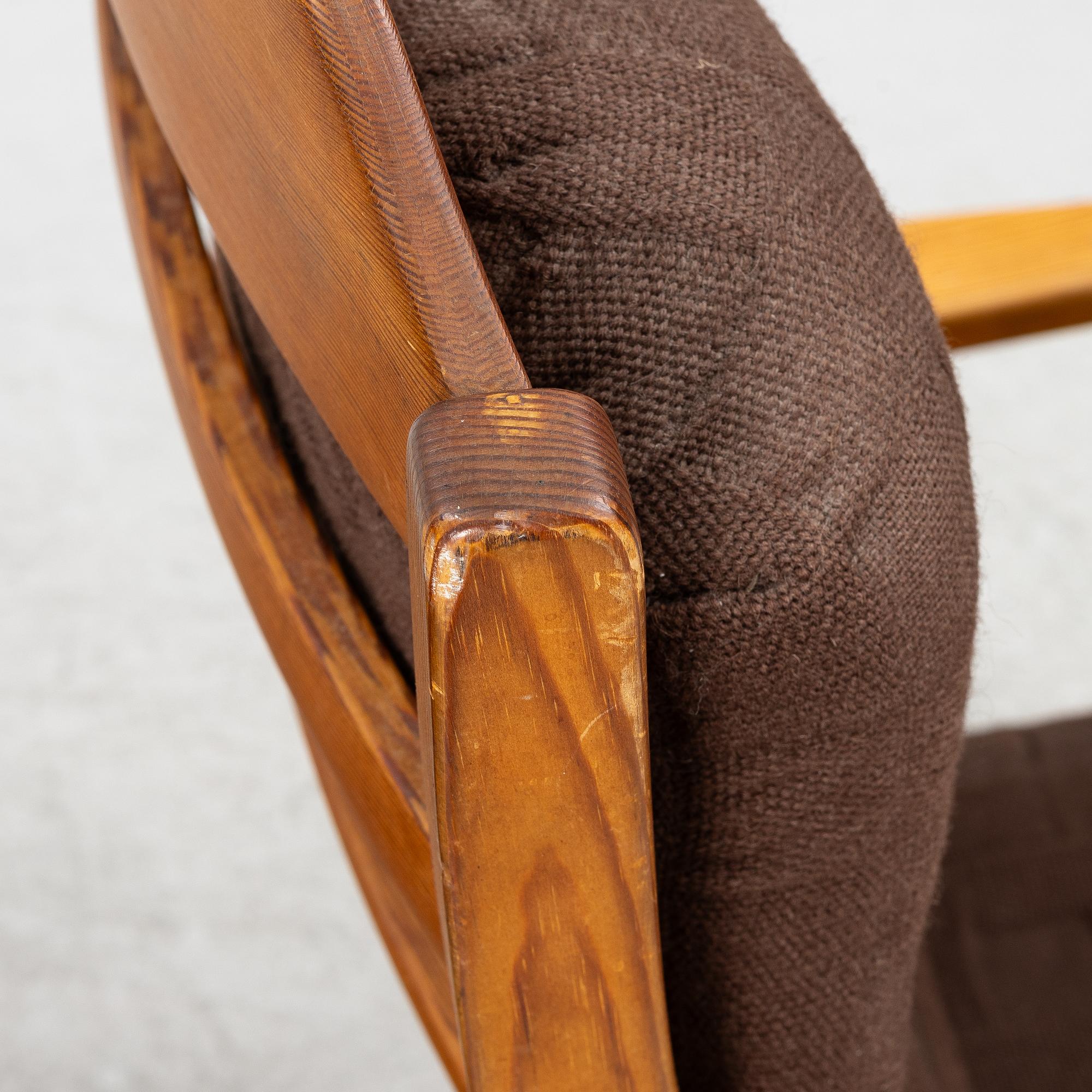 Carl Malmsten, armchairs, a pair, model "Stugan", Swedish Pine, Karl Andersson & Söner, Huskvarna 1950s.