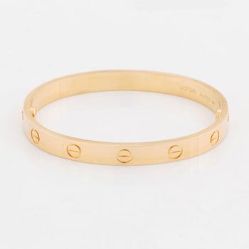 A Cartier 18K gold "Love" bracelet.