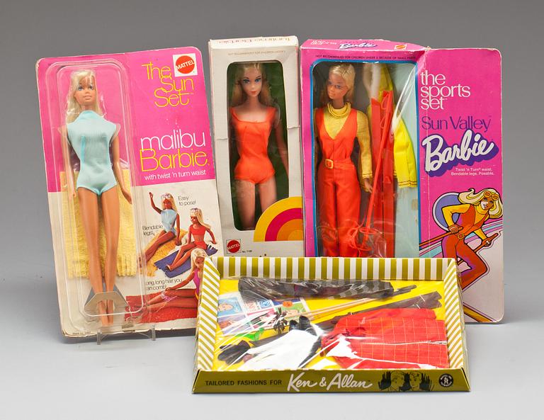 BARBIEDOCKOR, 3 st, 1970-tal.