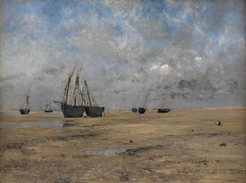 771. August Hagborg, Low tide, Normandy.