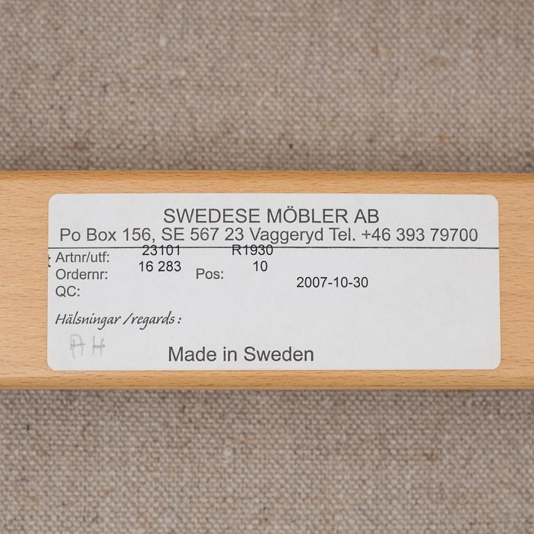 KARMSTOLAR, 2 st, "Laminett", Yngve Ekström, Swedese.